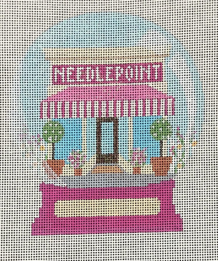 AL-063 Needlepoint Shop Snow Globe