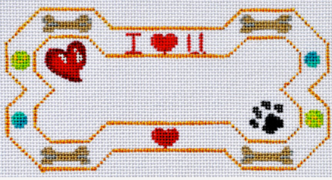 BP-12 I Love You Bone Ornament