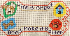 BP-33 Life Is Great Dog Bone