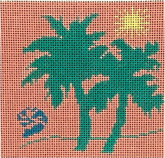 BP-47 Green Palm Tree Insert