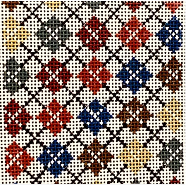 BP-37 Argyle Insert - Gold and Burgundy