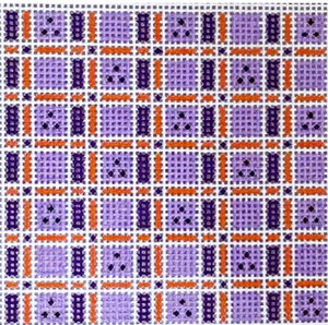 BP-94 Purple and Orange Plaid Insert