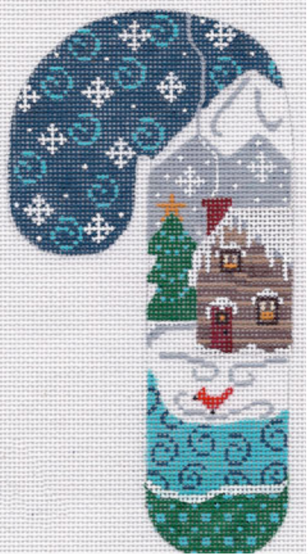 CH-13 Log Cabin Candy Cane