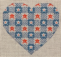 CH-336 Blue and Red Heart