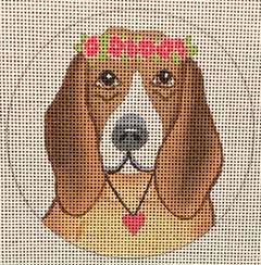JA-01 Beagle with Flower Crown