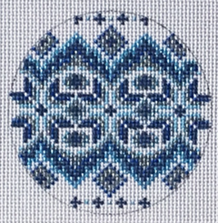 TM-27 Blue and White Round
