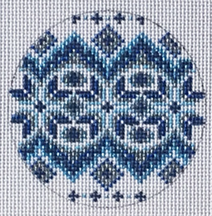 TM-27 Blue and White Round