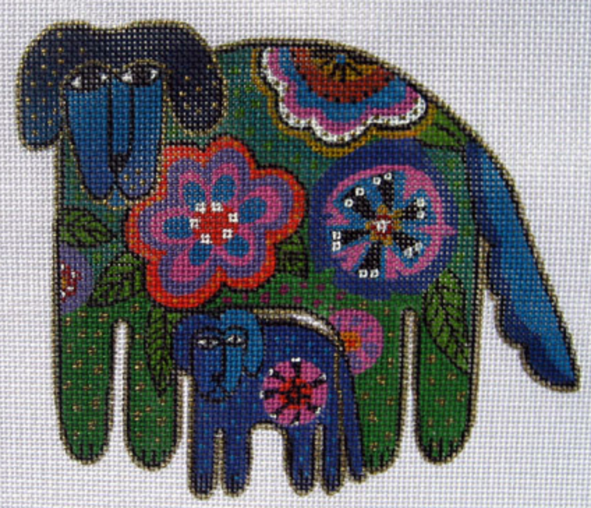 LB-15 Floral Dogs