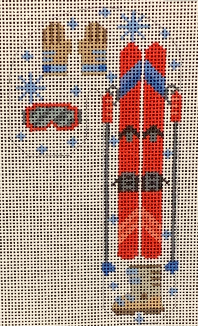 CH-459 Skiing Candy Cane