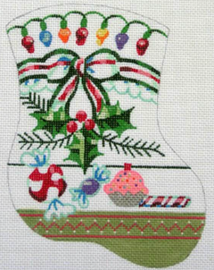 D-12 Girl's Mini Stocking - Lights and Candy