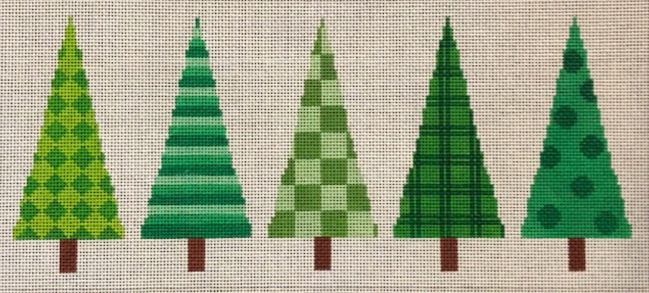 ASIT259 Five Christmas Trees