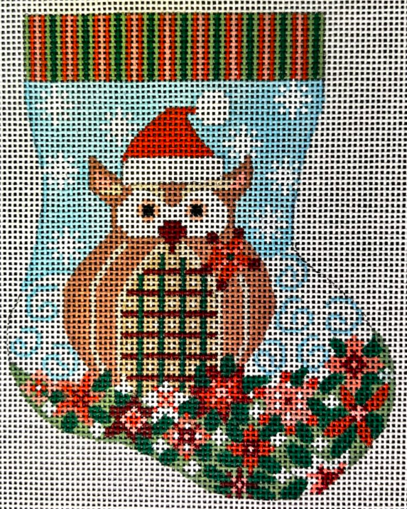 CH-1117 Owl Mini Stocking