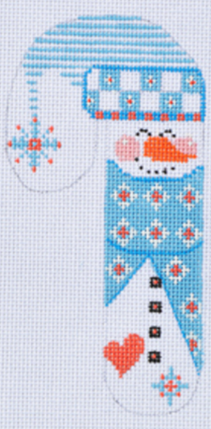 CH-58 Blue Diamonds  Snowman Candy Cane