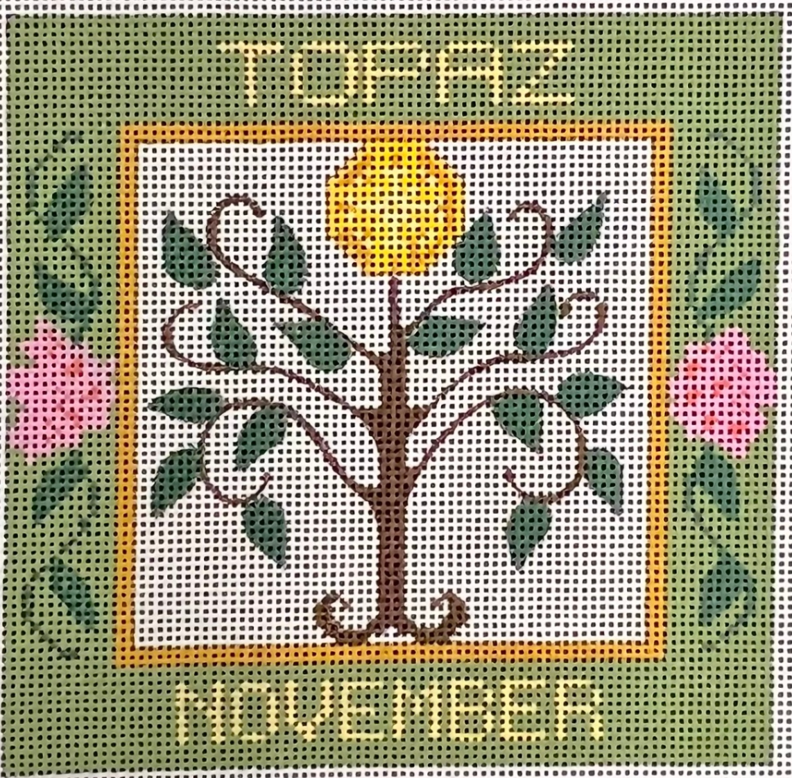 CH-1037 Topaz November Birthstone Square