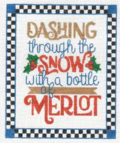 PP-SS25 Dashing Through the Snow With a Bottle of Merlot