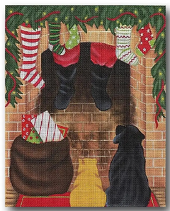 GD-PL10 Santa Coming Down Chimney