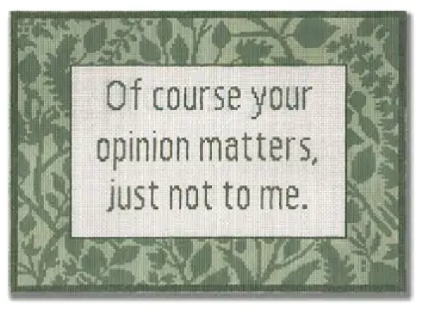 SS60 Of Course Your Opinion Matters, Just Not To Me