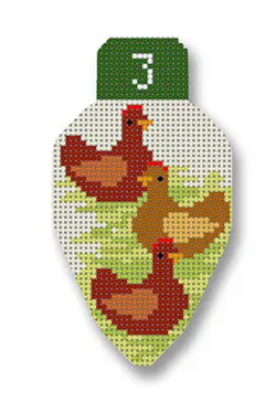EG-XO48 Twelve Days Lightbulb - Three French Hens