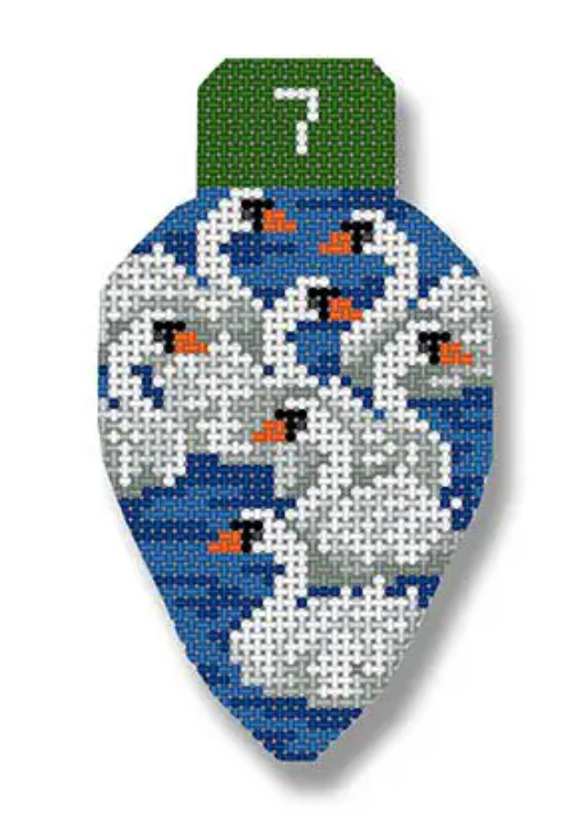 EG-XO52 Twelve Days Lightbulb - Seven Swans A'Swimming