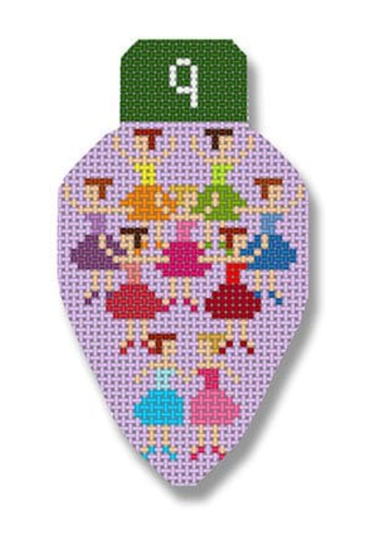 EG-XO54 Twelve Days Lightbulb - Nine Ladies Dancing