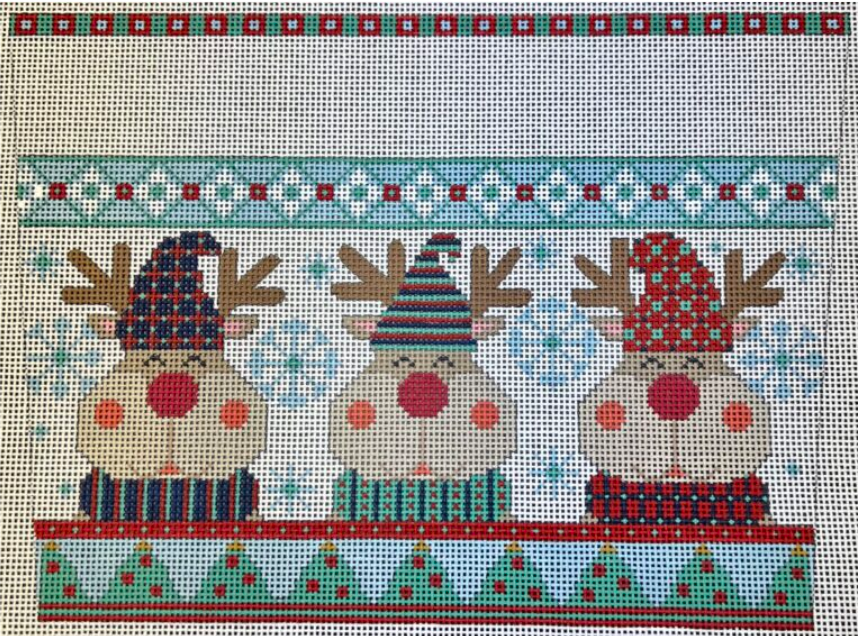 CH-1253 Reindeer Stocking Cuff