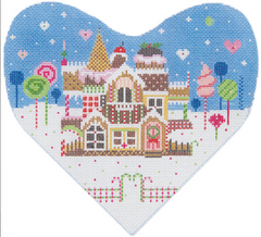 ST-C418 Gingerbread House Heart