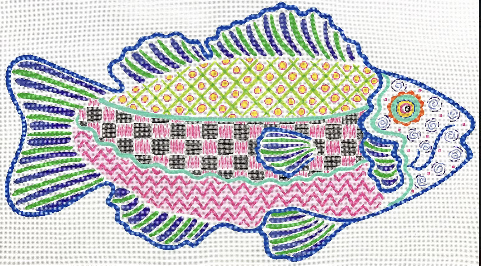 PL-583 Funky Fish #1 Facing Right