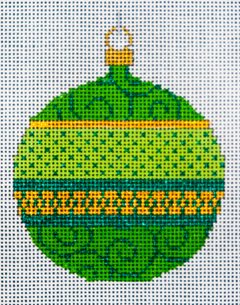 JP-X305-8 Green and Gold Ornament