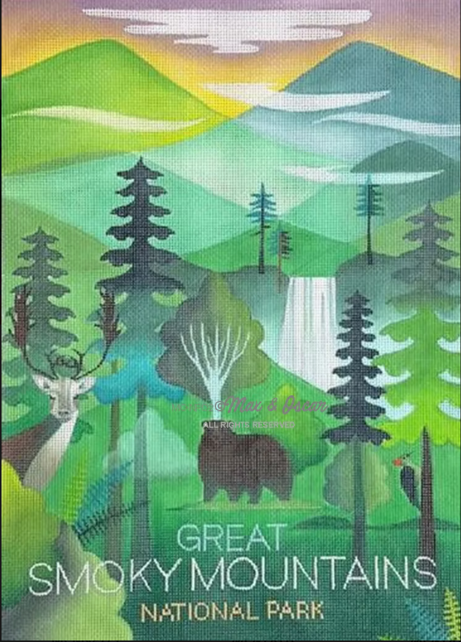 MO-NP02 Great Smoky Mountains Travel Poster