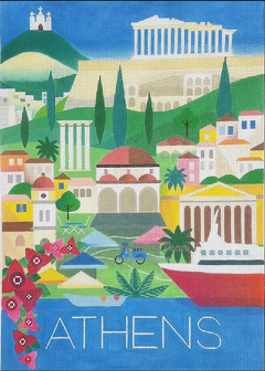 MO-WT05 Athens Travel Poster