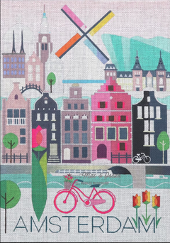 MO-WT10 Amsterdam Travel Poster
