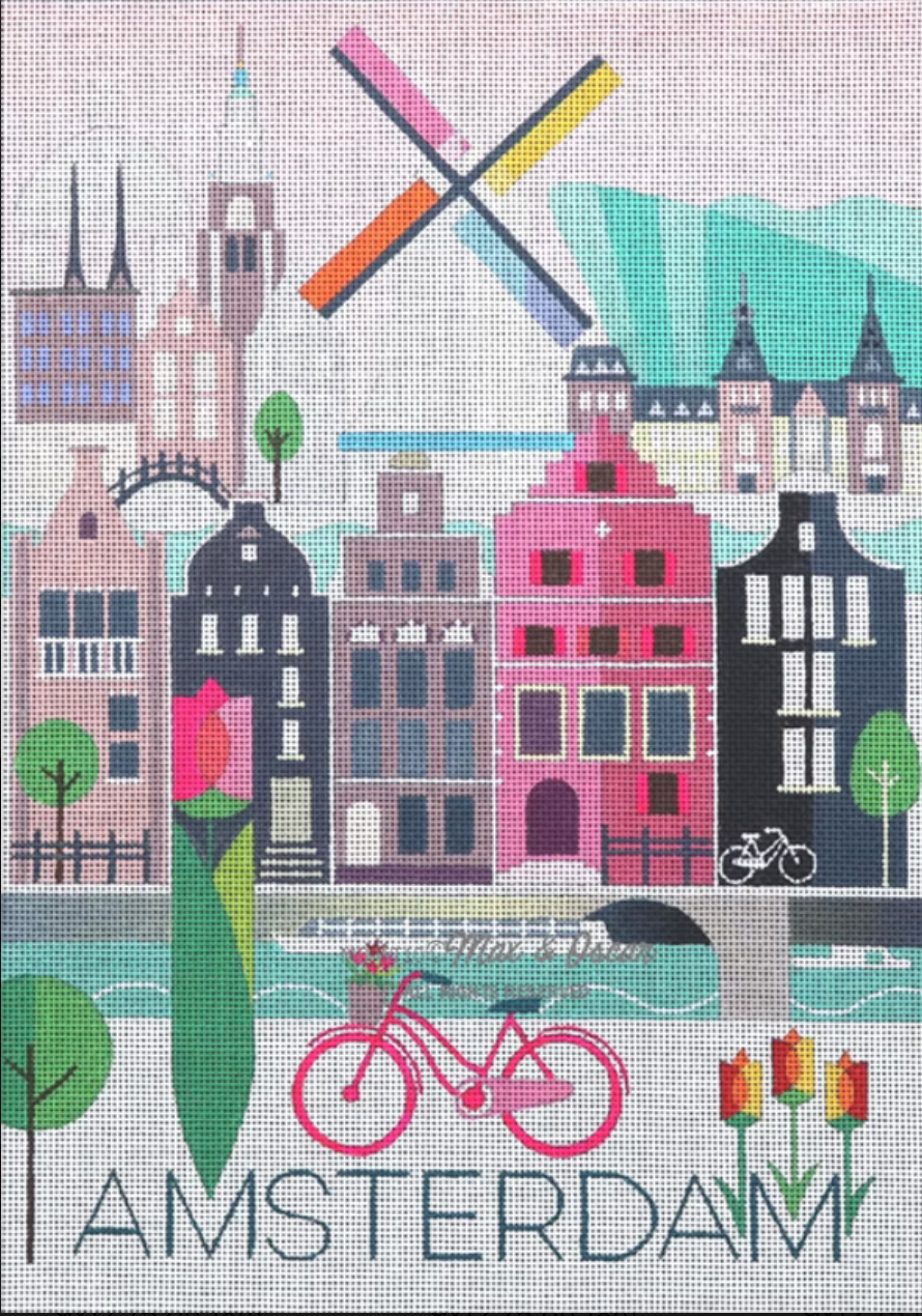 MO-WT10 Amsterdam Travel Poster