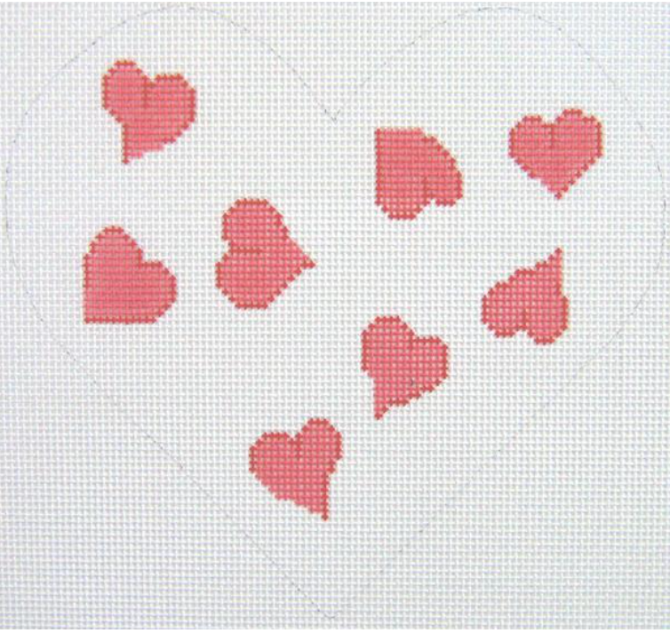 Silver Needle 159P- Heart Pillow Pink