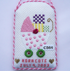 C564 Princess and Me - Girl's Pram Canvas with Stitch Guide