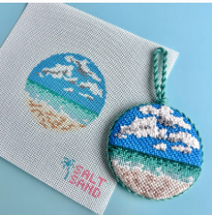 SSD-180 Salt and Sand Needlepoint Designs Beach Round