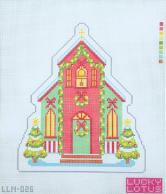 LLN-026 Church Christmas Village
