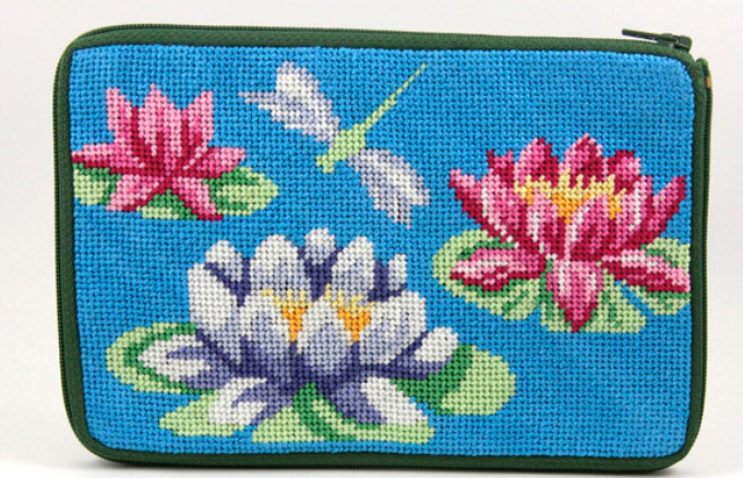 SZ570 Waterlily Purse - Stitch N' Zip Cosmetic Purse