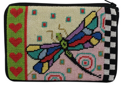 SZ590 Dragonfly Purse - Stitch N' Zip Cosmetic Purse