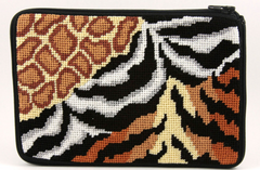 SZ549 Animal Skins Purse - Stitch N' Zip Cosmetic Purse