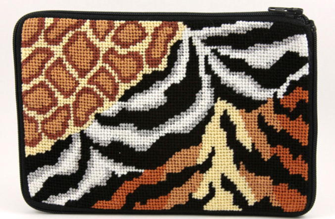 SZ549 Animal Skins Purse - Stitch N' Zip Cosmetic Purse