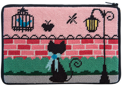SZ613 Kitty Kat  Purse - Stitch N' Zip Cosmetic Purse