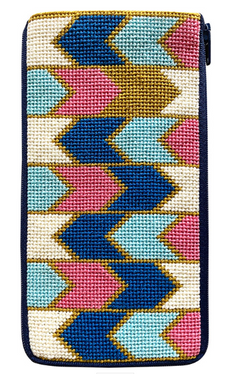 SZ3013 Geometric Arrows Stitch N' Zip Eyeglass Case
