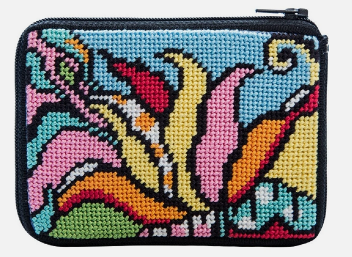 SZ614 Modern Tulip Purse - Stitch N' Zip Cosmetic Purse