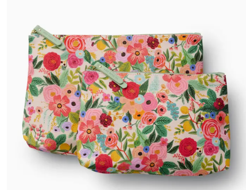 Garden Party Zippered Pouch Set (2)