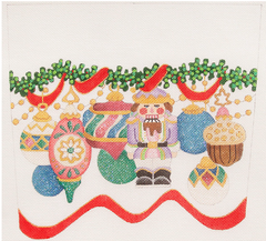 CSC54-13  Stocking Cuff Ornaments & Nutcracker