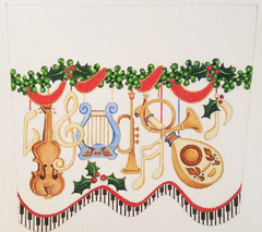 CSC70-18  Stocking Cuff Musical Instruments