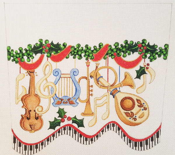 CSC70-18  Stocking Cuff Musical Instruments