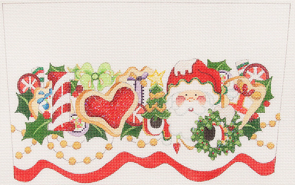 CSC96-13  Stocking Cuff I Heart Santa