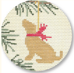 LM-XO07 Christmas Yellow Lab Round