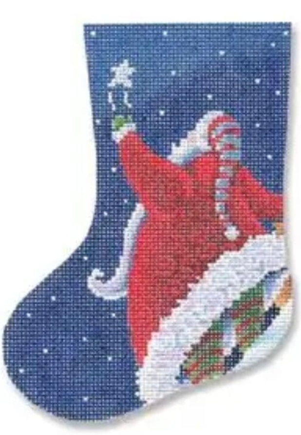 MN-SX101 Santa with Star Mini Stocking